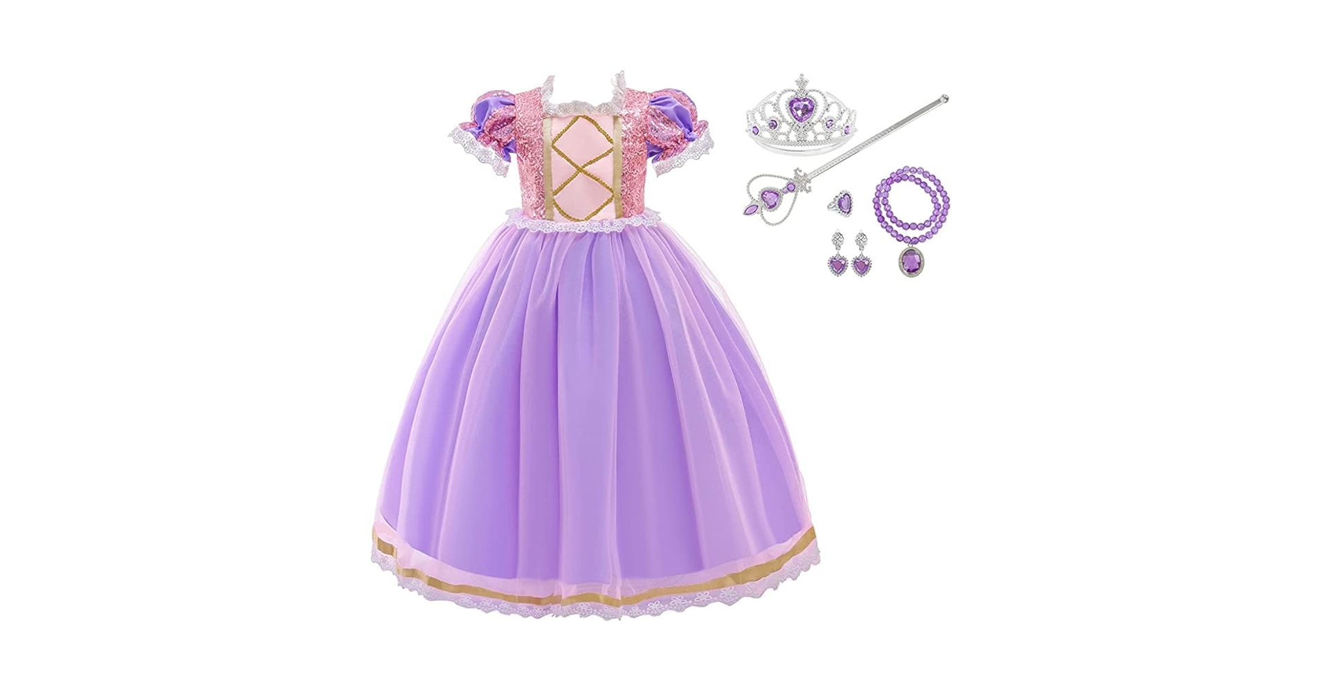 ラプンツェル　仮装　ドレス ラプンツェル ドレス プリンセス ハロウィン コスプレ 衣装 仮装
